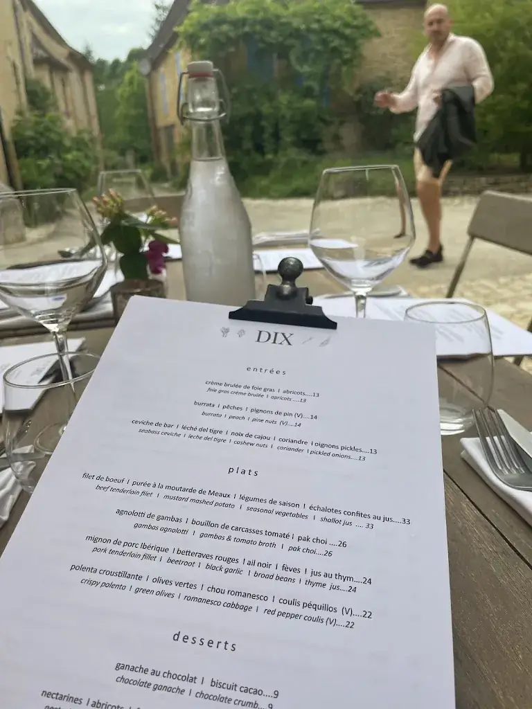 Menu_DIX Restaurant & Chambres d'Hôtes, Sainte-Alvére, Dordogne_Alvére_image_3