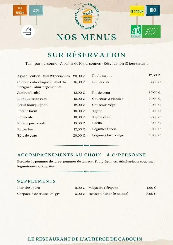 Menu_Restaurant de l'Auberge de Cadouin_Buisson-de-Cadouin_image_3