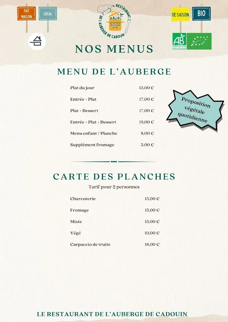 Menu_Restaurant de l'Auberge de Cadouin_Buisson-de-Cadouin_image_4