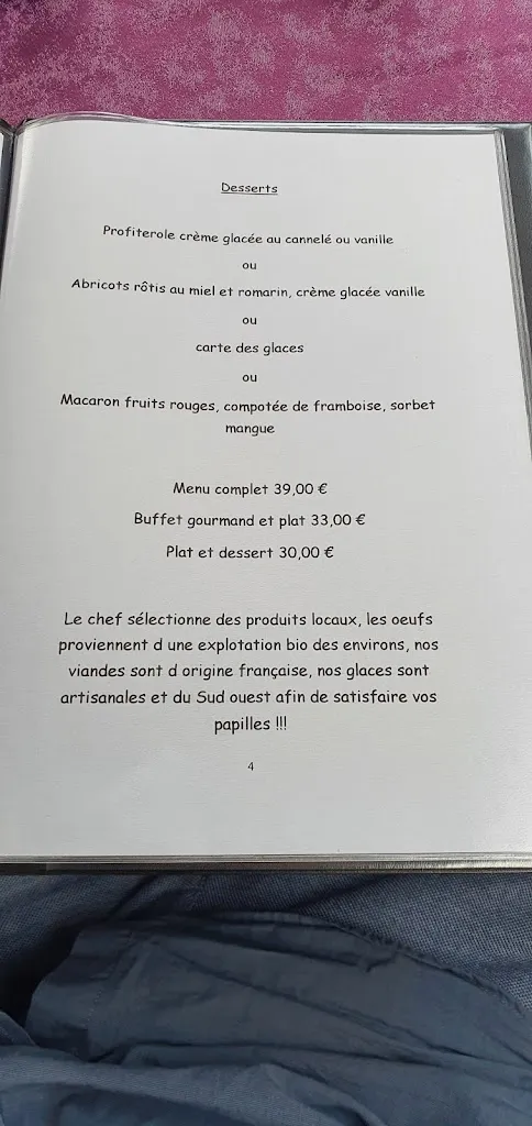 Menu_Restaurant Le Roquentin_Laroque-Timbaut_image_3
