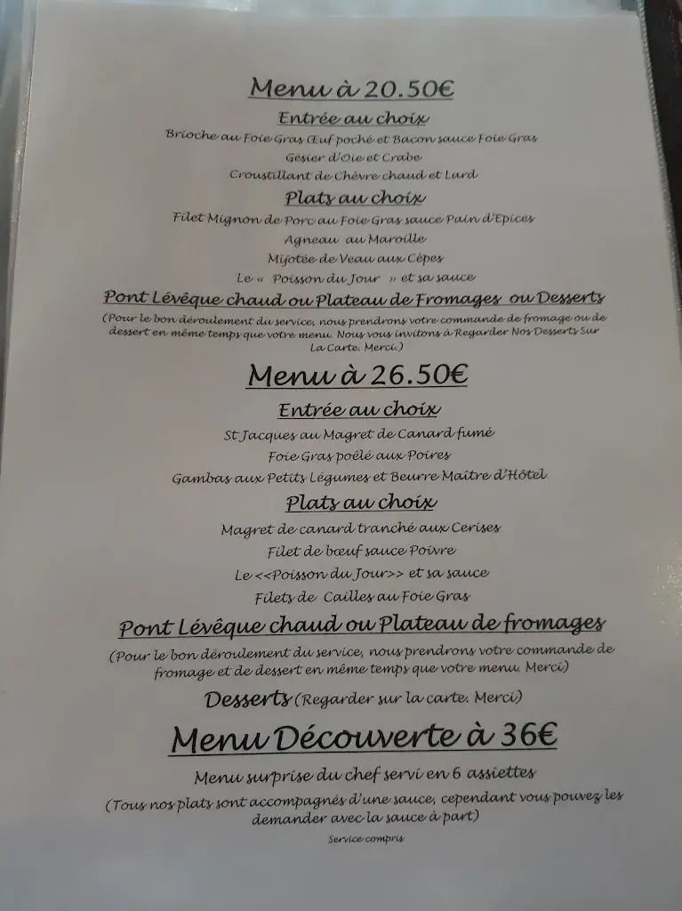 Menü_Le Roman Des Saveurs_Montmorillon_Bild_1