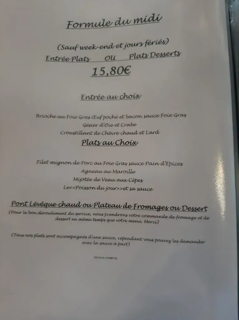 Menü_Le Roman Des Saveurs_Montmorillon_Bild_4