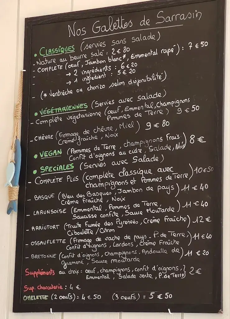 Menu_Crêperie Le Montagnon_Laruns_immagine_1