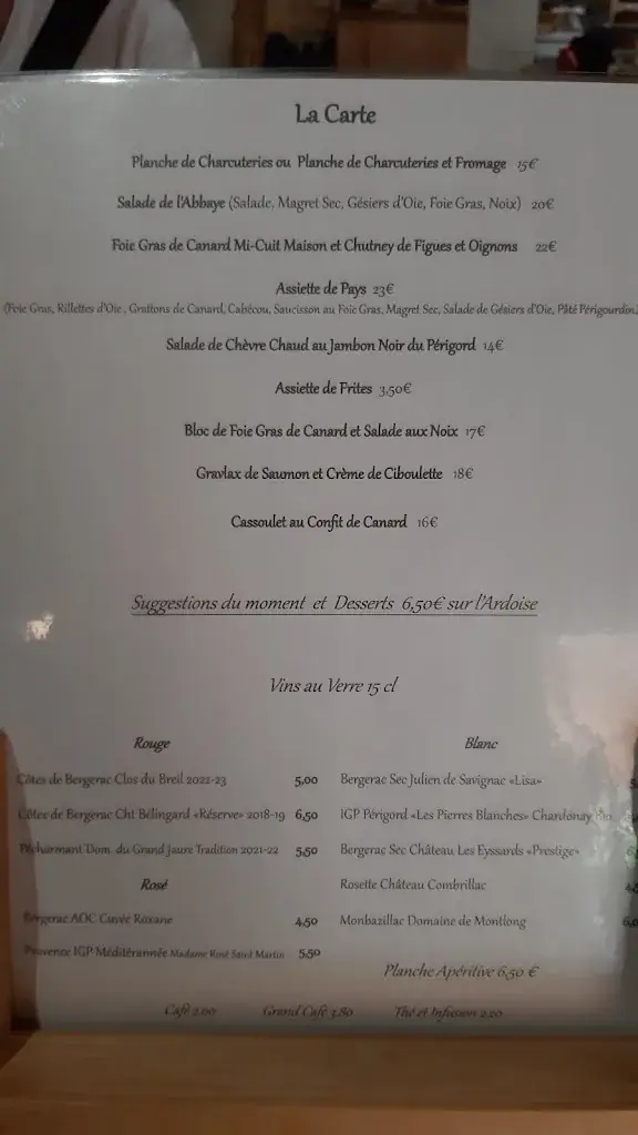 Menu_Comptoir de l'Abbaye_Buisson-de-Cadouin_image_2