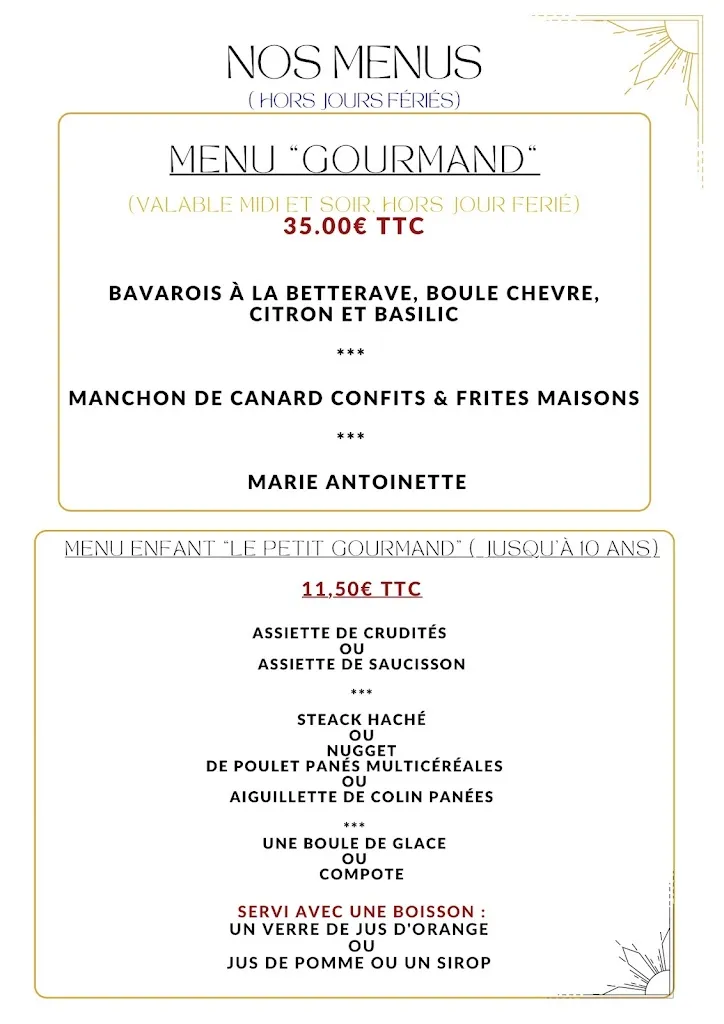 Menu_Restaurant Les Plaisirs Gourmands_Bugue_image_3