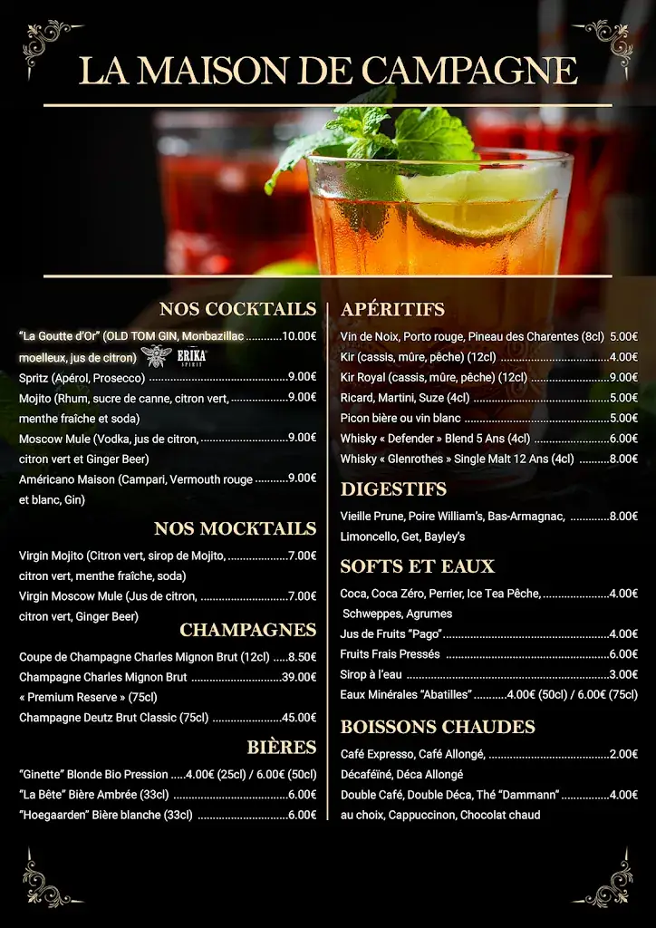 Menu_La Maison De campagne_Campagne_image_1