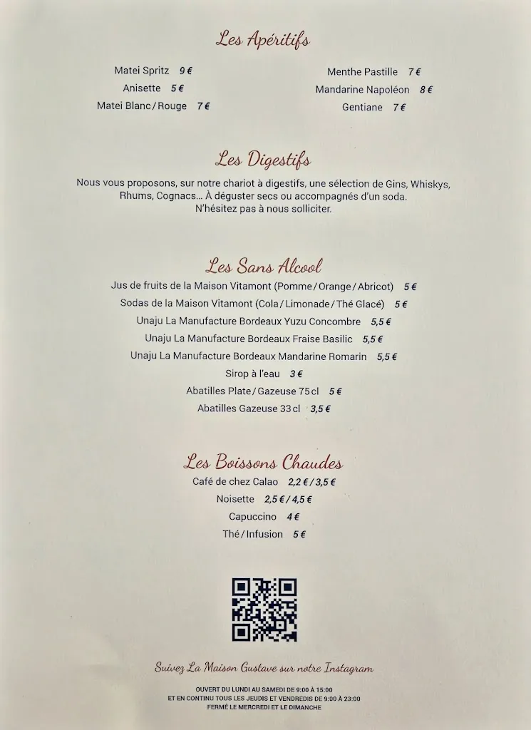 Menu_Maison Gustave_Bouscat_immagine_2