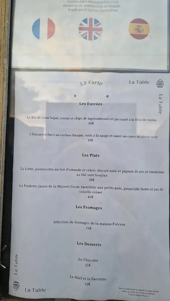 Menu_Maison Pavlov_Bouscat_image_1