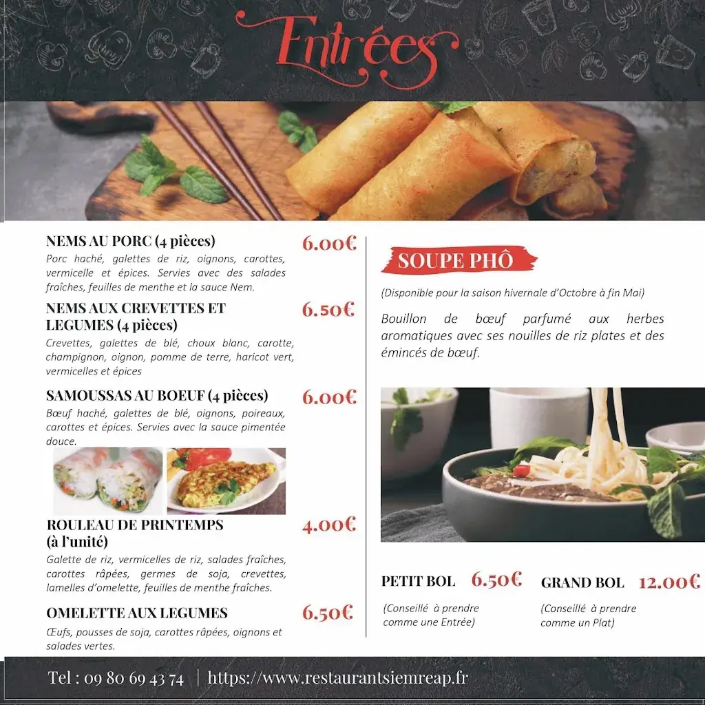 Menu_Restaurant SIEM REAP - Le Bouscat_Bouscat_image_1