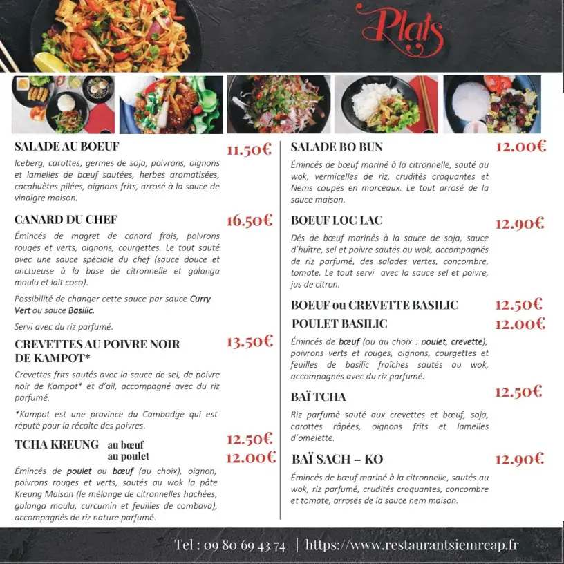 Menu_Restaurant SIEM REAP - Le Bouscat_Bouscat_image_2
