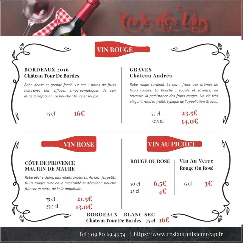 Menu_Restaurant SIEM REAP - Le Bouscat_Bouscat_image_3