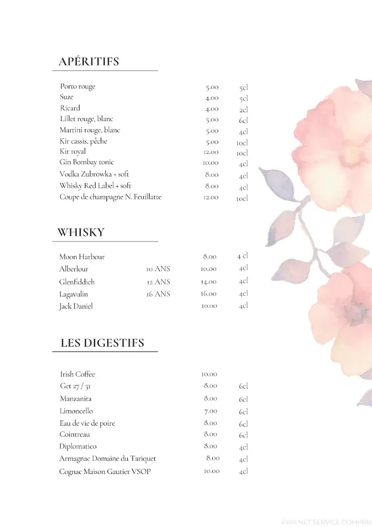 Menu_La Table De L'hippodrome_Bouscat_image_4