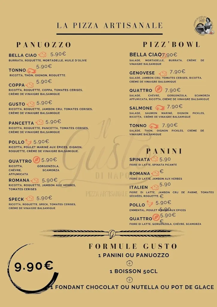 Menu_Il Gusto di Napoli_Bouscat_image_1