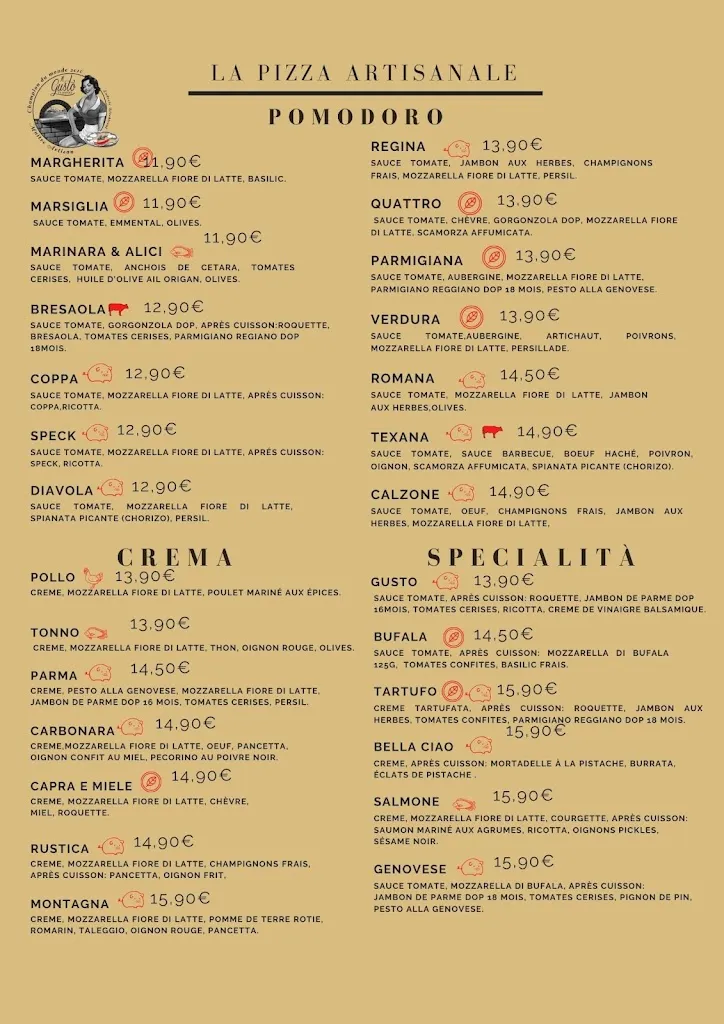Menu_Il Gusto di Napoli_Bouscat_image_2