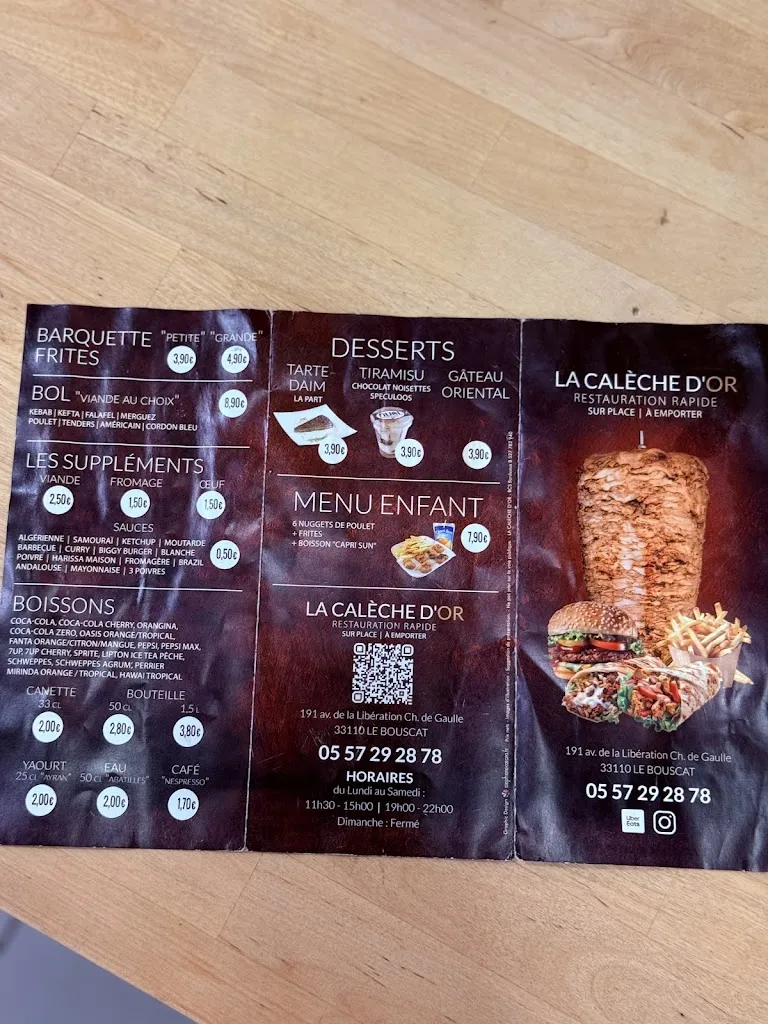 Menu_La Calèche d'Or_Bouscat_image_2