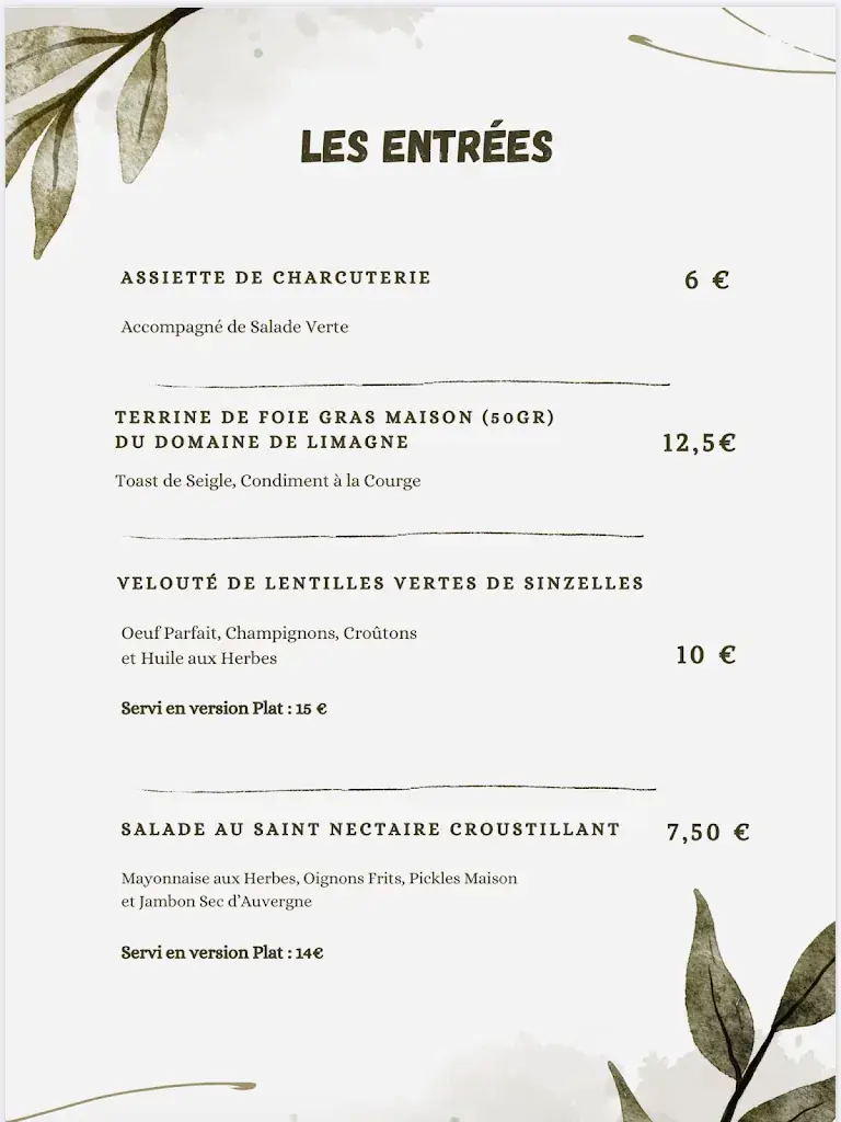 Menu_Le Quai 9¾_Lantriac_image_2