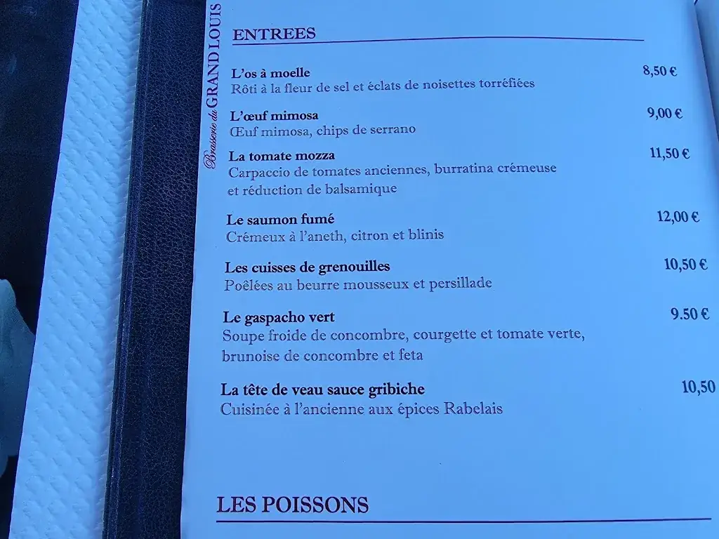 Menu_Bistrot du Grand Louis_Mérignac_image_2