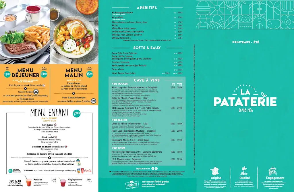 Menu_La Pataterie Limoges_Limoges_image_3