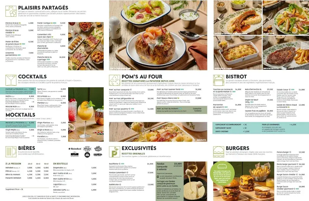 Menu_La Pataterie Limoges_Limoges_image_4