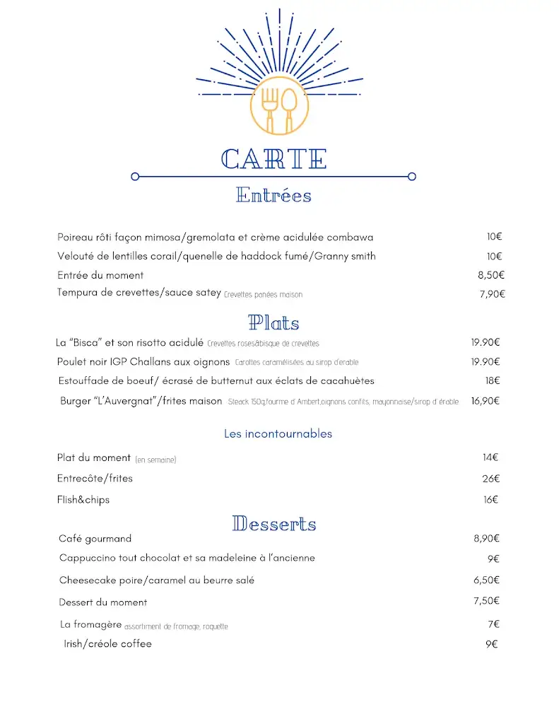 Menu_Le New Central Bar&Bistrot_Teich_image_1