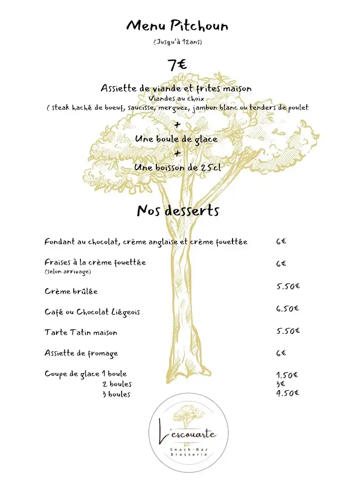 Menu_Brasserie L'escouarte_Porge_image_4