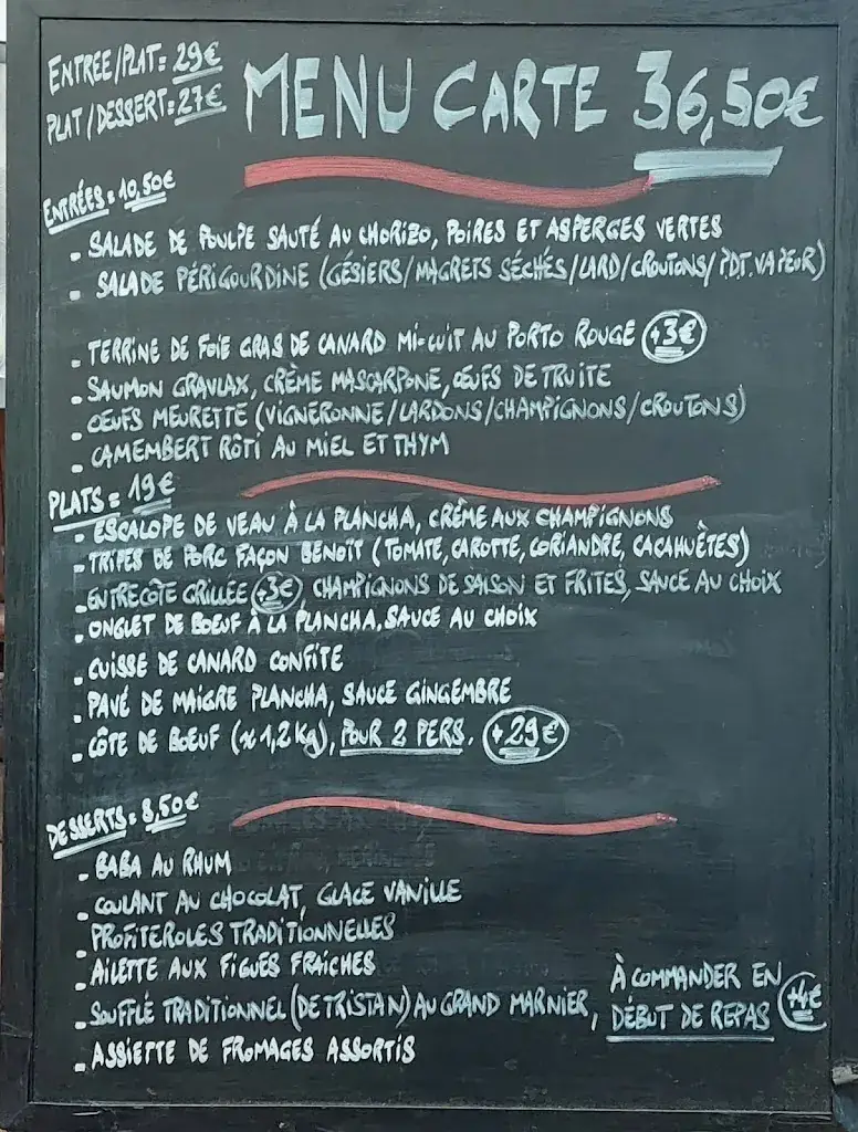 Menu_The Léognan forge_Léognan_image_1