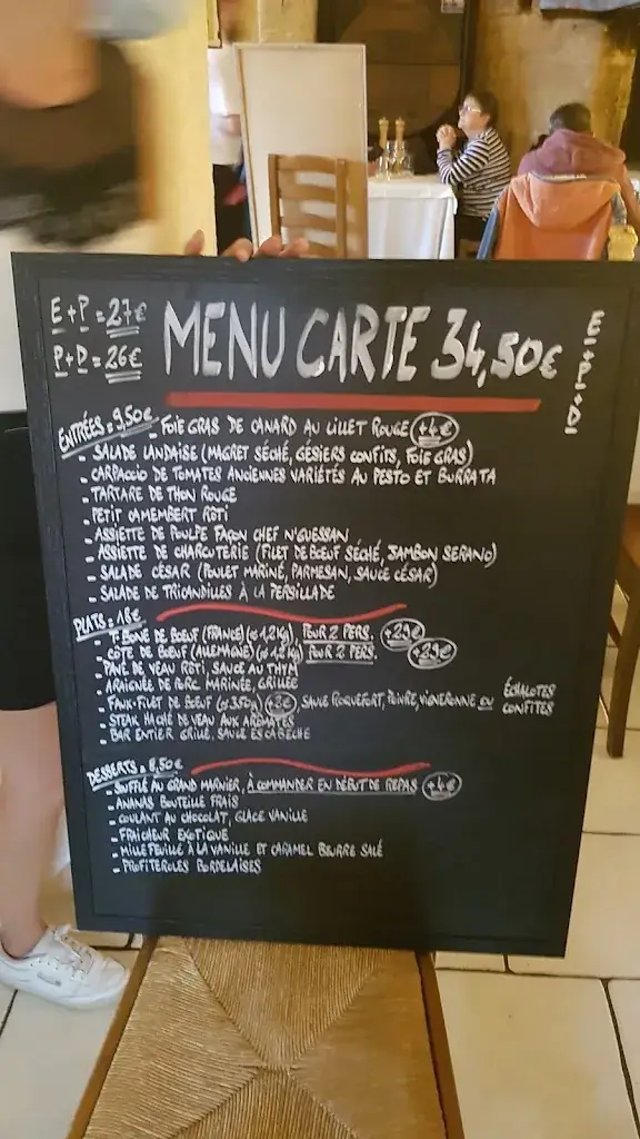 Menu_The Léognan forge_Léognan_image_4