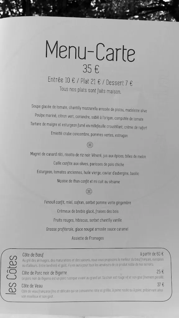 Menu_Restaurant Le Manège_Léognan_image_4