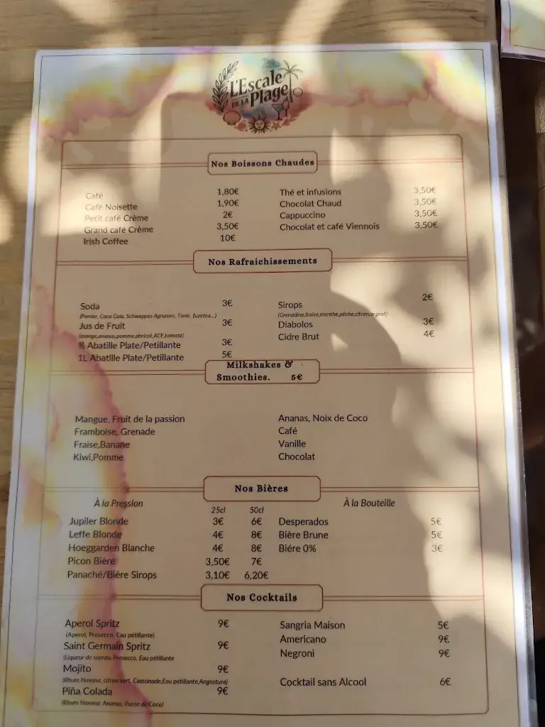 Menu_L'Escale de la Plage_Verdon-sur-Mer_image_4