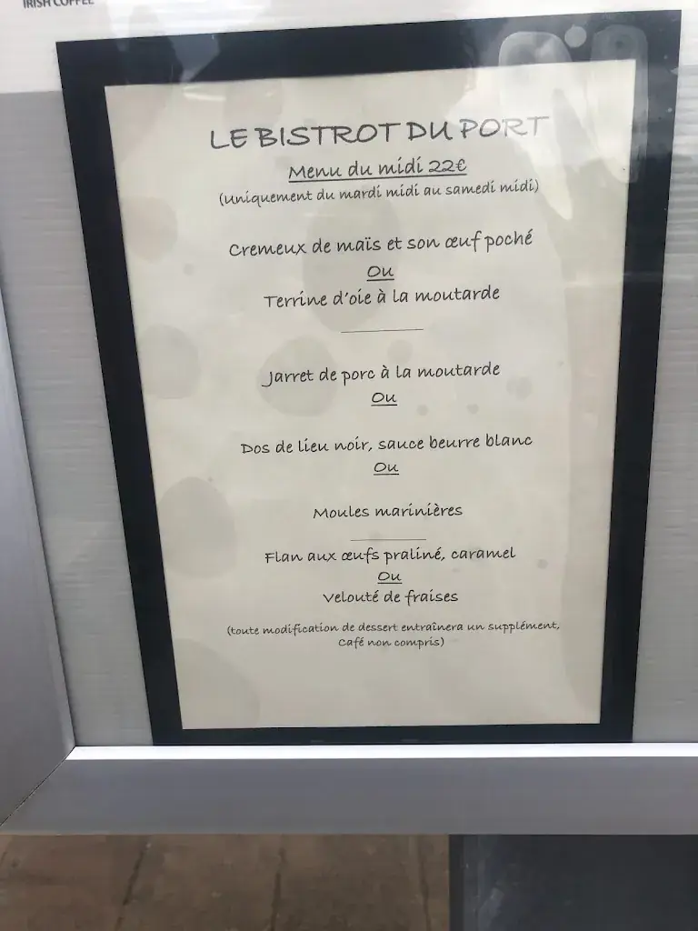 Menu_Le Bistrot Du Port_Verdon-sur-Mer_image_1