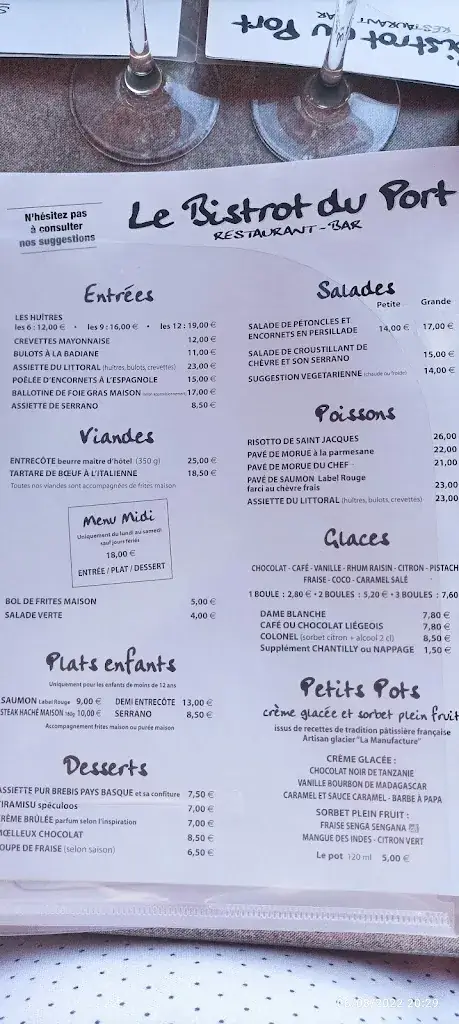Menu_Le Bistrot Du Port_Verdon-sur-Mer_image_4