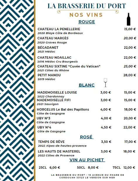 Menu_La Brasserie du port_Verdon-sur-Mer_image_1