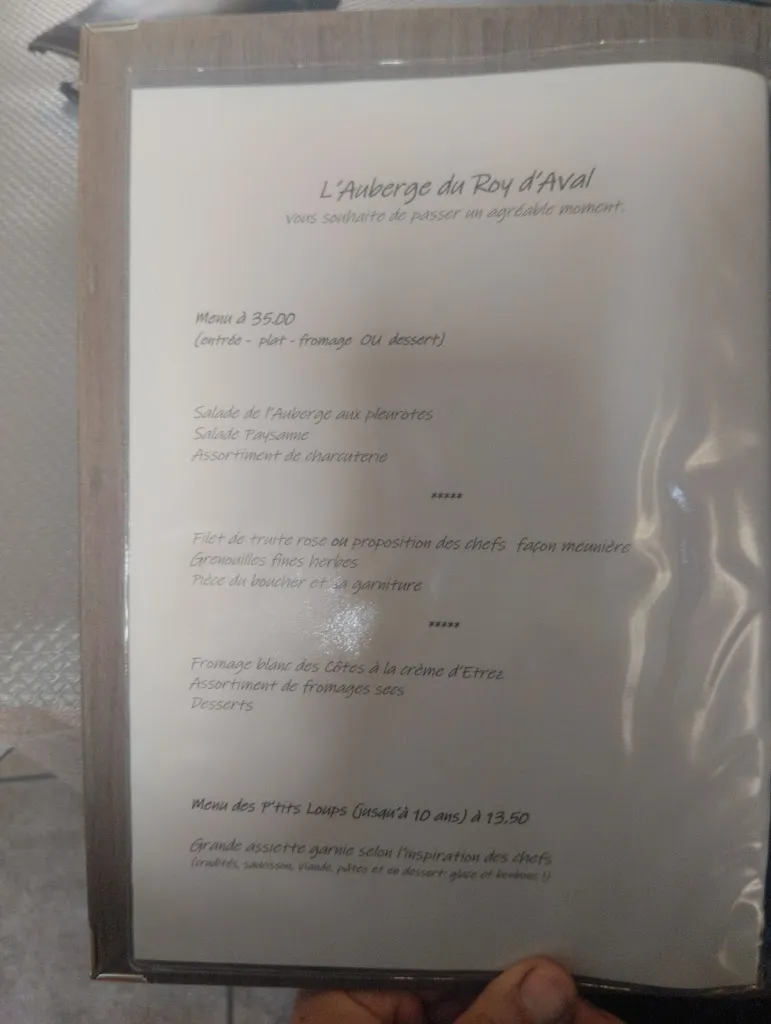 Menu_Auberge du Roy d'Aval_Lagnieu_image_3