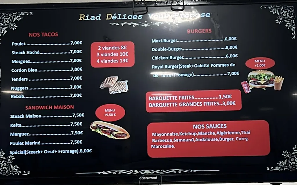 Menu_Riad Délices_Lesparre-Médoc_image_1