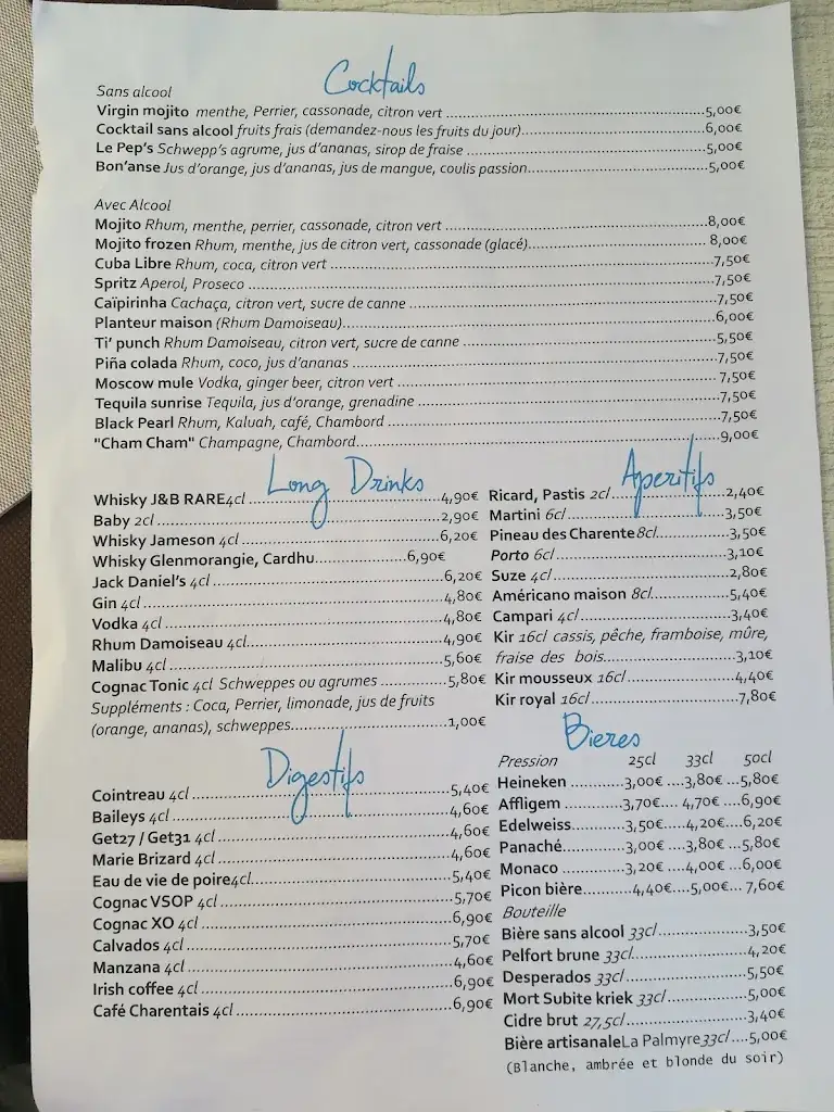 Menu_La Paillotte_Mathes_image_4