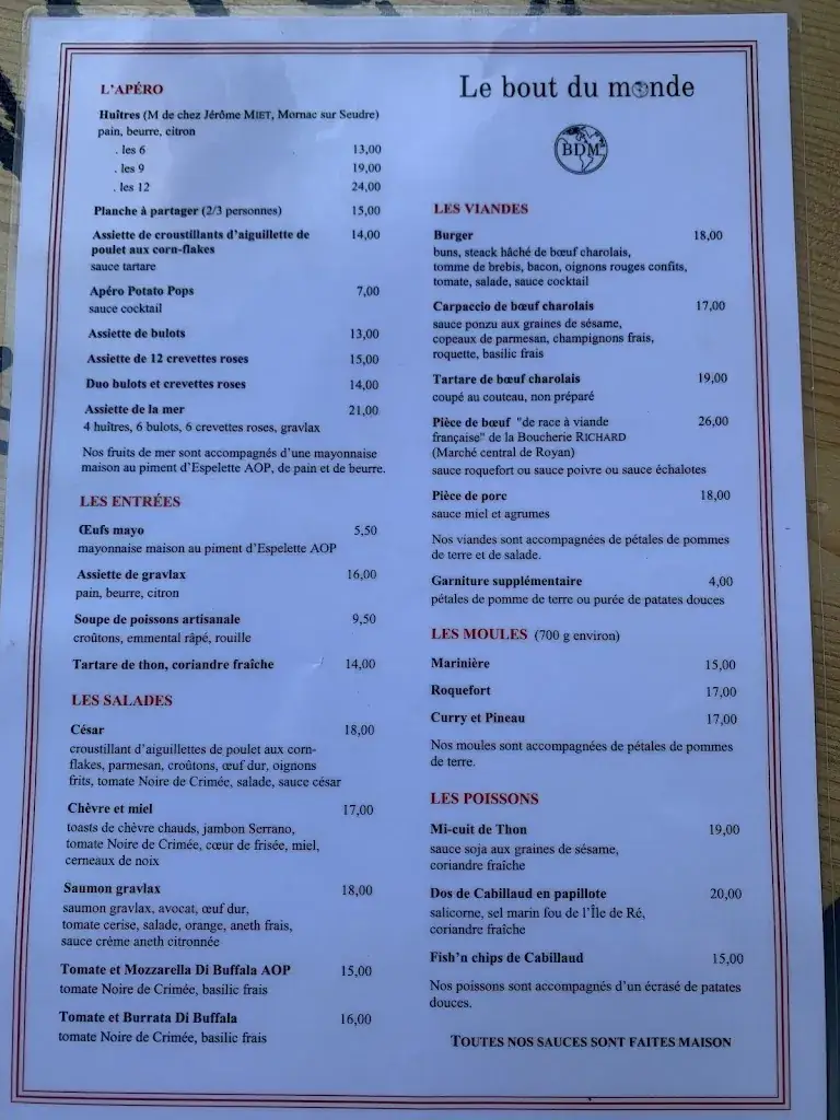 Menu_Le Bout Du Monde_Mathes_immagine_2