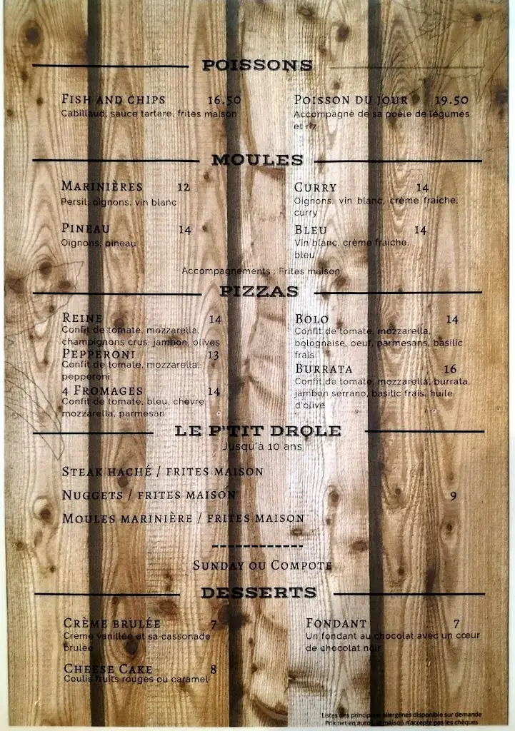 Menu_La Cabane_Mathes_image_1