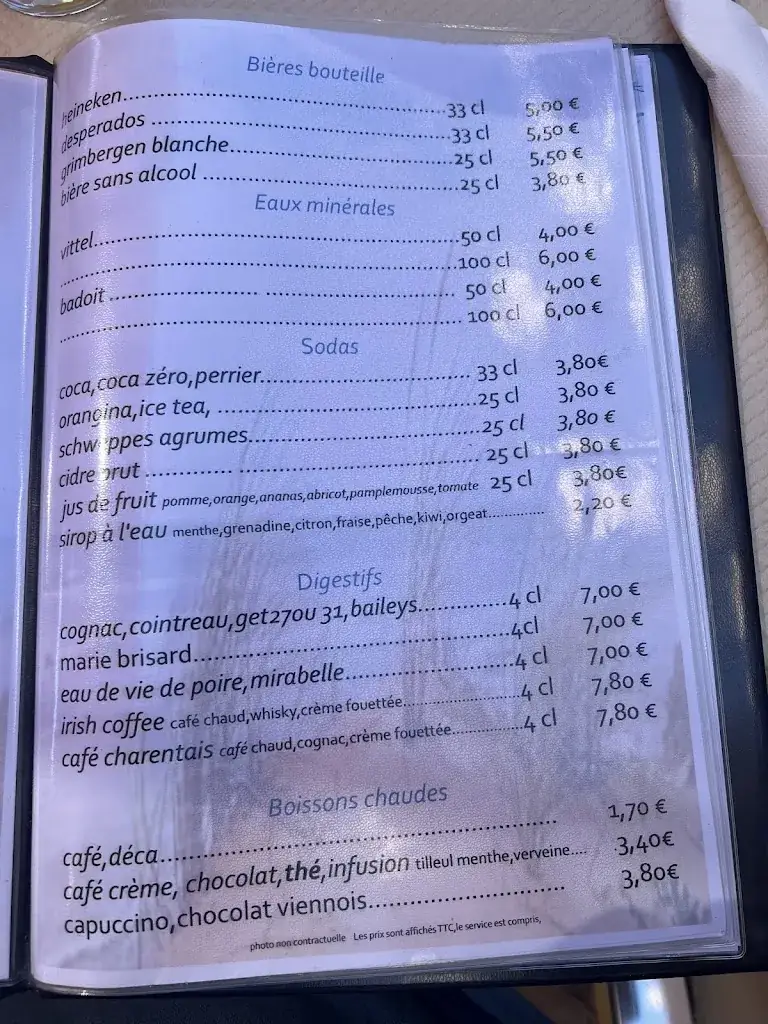 Menü_Auberge de la Côte Sauvage_Tremblade_Bild_4