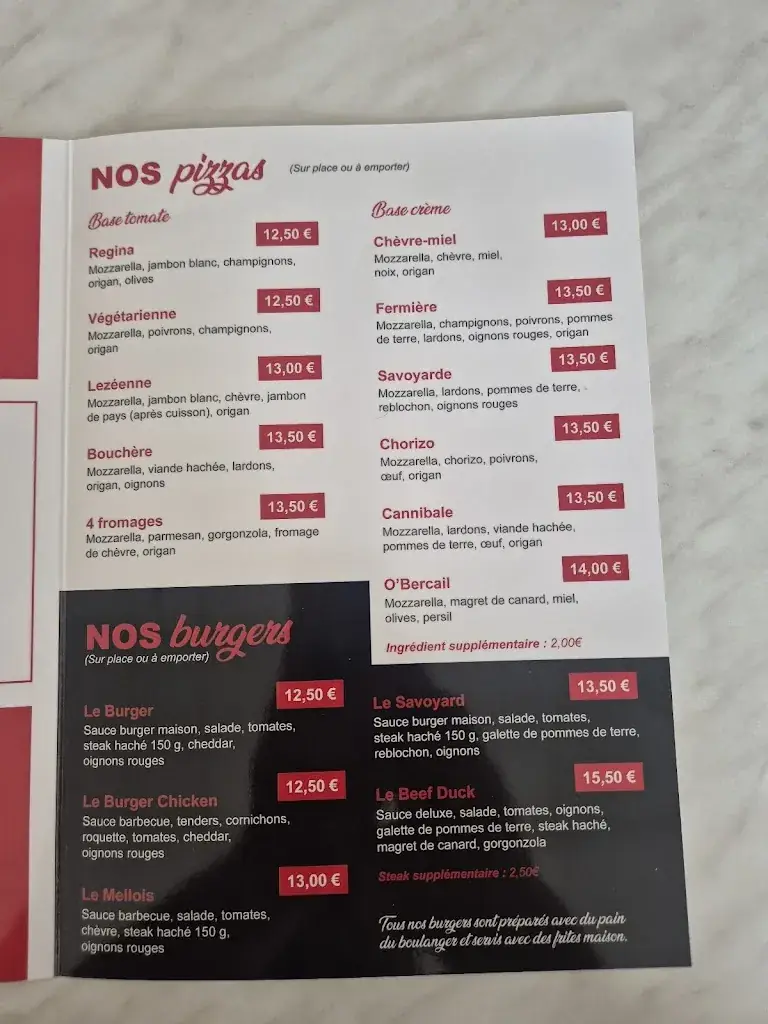 Menu_Restaurant O'Bercail_Lezay_image_1