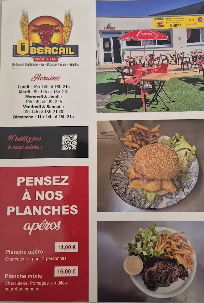 Menu_Restaurant O'Bercail_Lezay_image_3