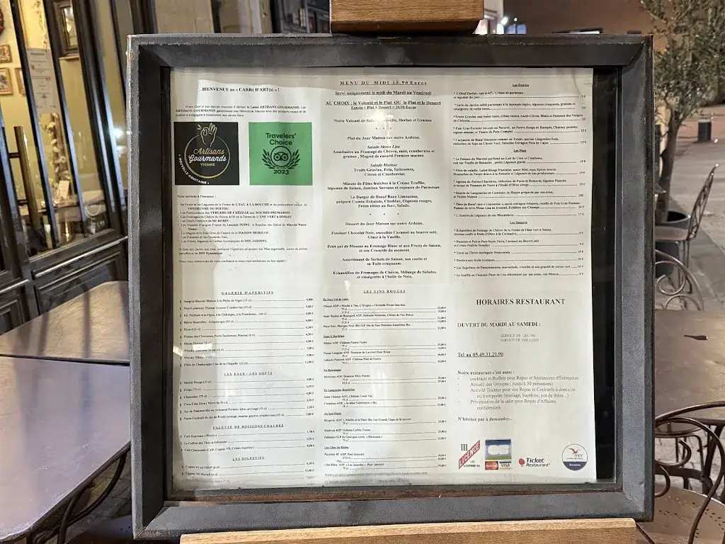 Menu_LE CARRé D'ART_Poitiers_image_4