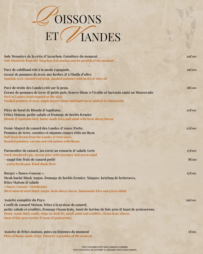 Menu_La Ferme d'Huchet_Vielle-Saint-Girons_image_4