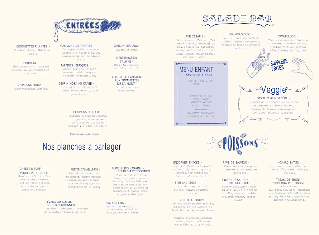 Menu_La Côte & L'Arête - Lescar_Lescar_image_1