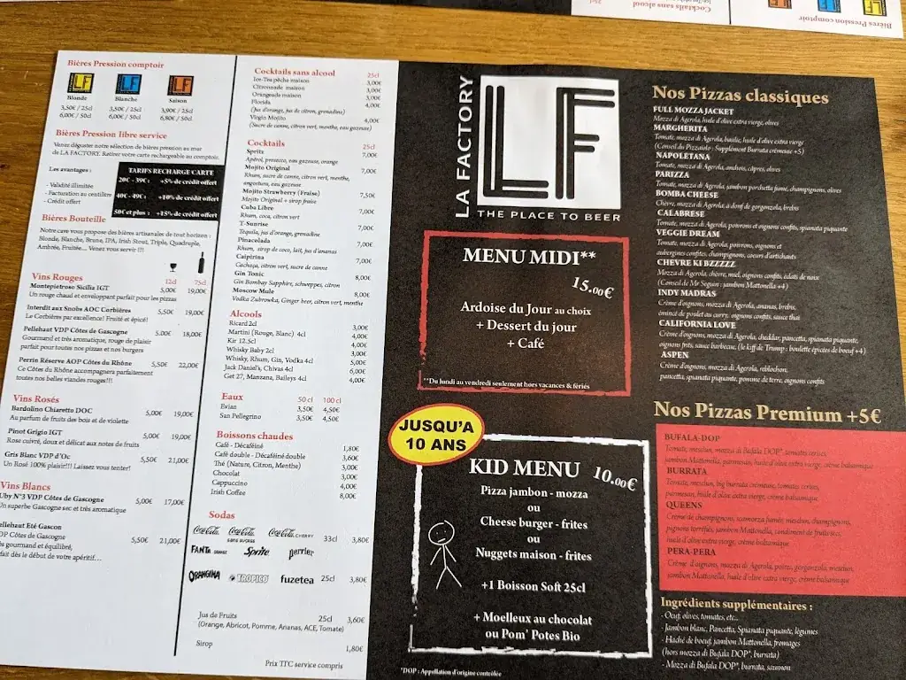 Menu_La Factory_Lescar_immagine_1