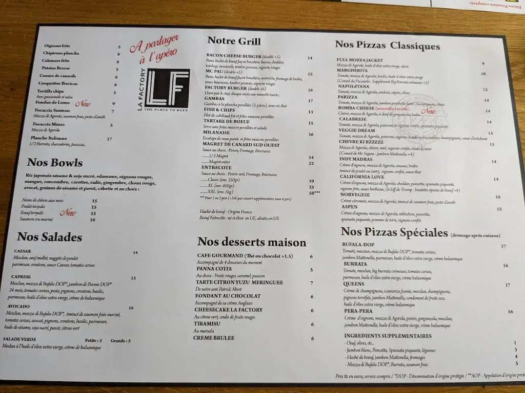 Menu_La Factory_Lescar_immagine_3