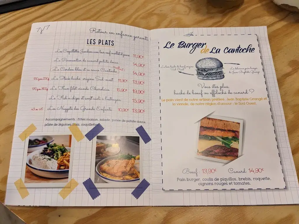 Menu_La Cantoche des Grands Enfants_Lescar_image_2