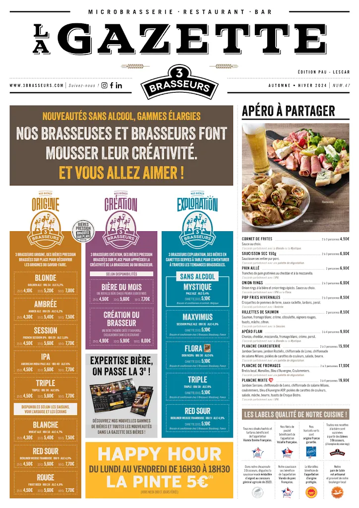 Menu_3 Brasseurs Pau Lescar_Lescar_image_4
