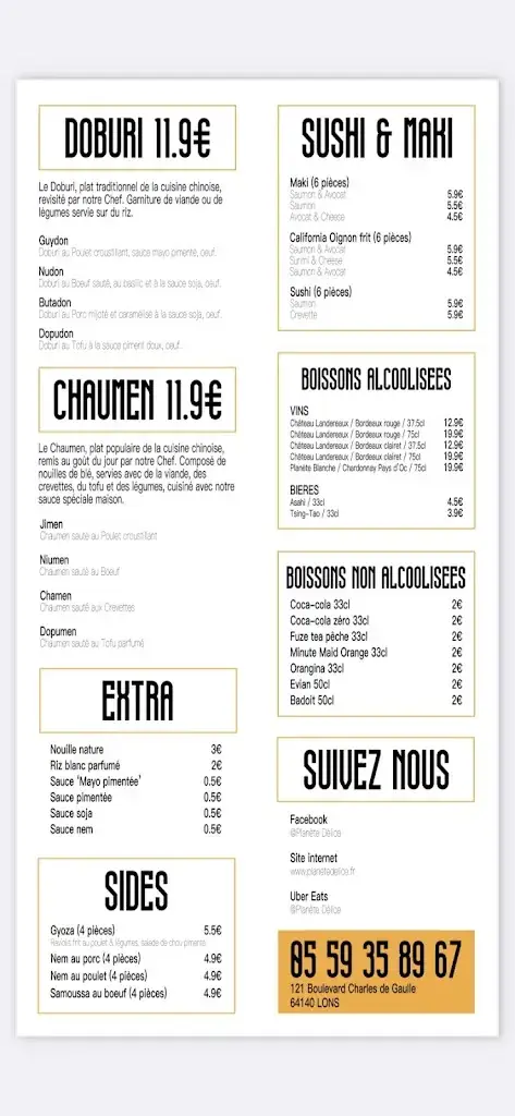 Menu_Planète Délice_Lons_image_4