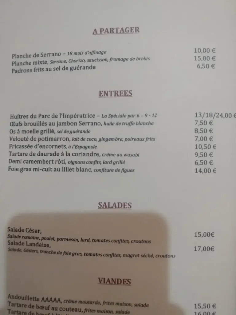 Menu_Bistrot La Belle Rose_Lormont_image_3