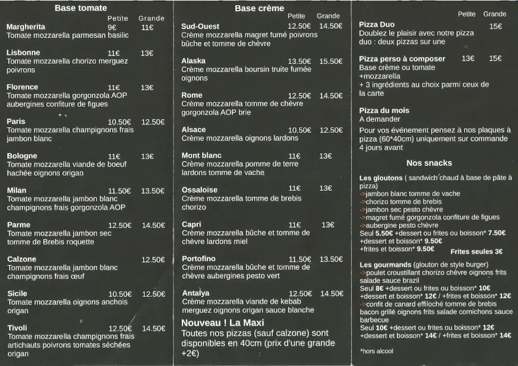Menu_Pizzeria L'ossau glouton_Louvie-Juzon_image_1